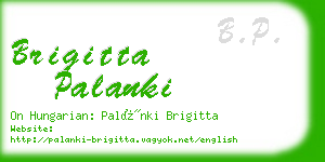 brigitta palanki business card